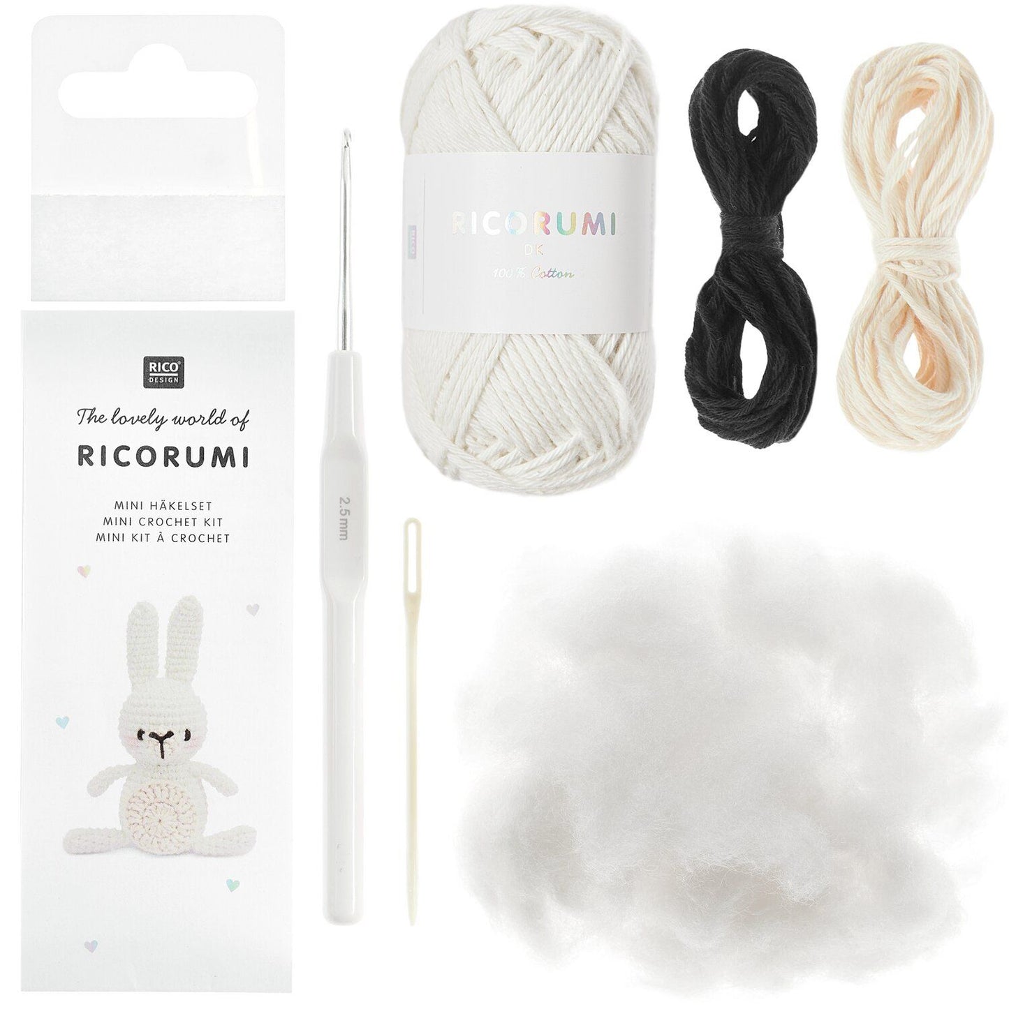 Kit de crochet Ricorumi Mini Easy - Lapin
