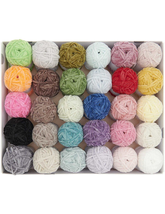 Coffret 30 pelotes de fil Ricorumi Nilli Nilli