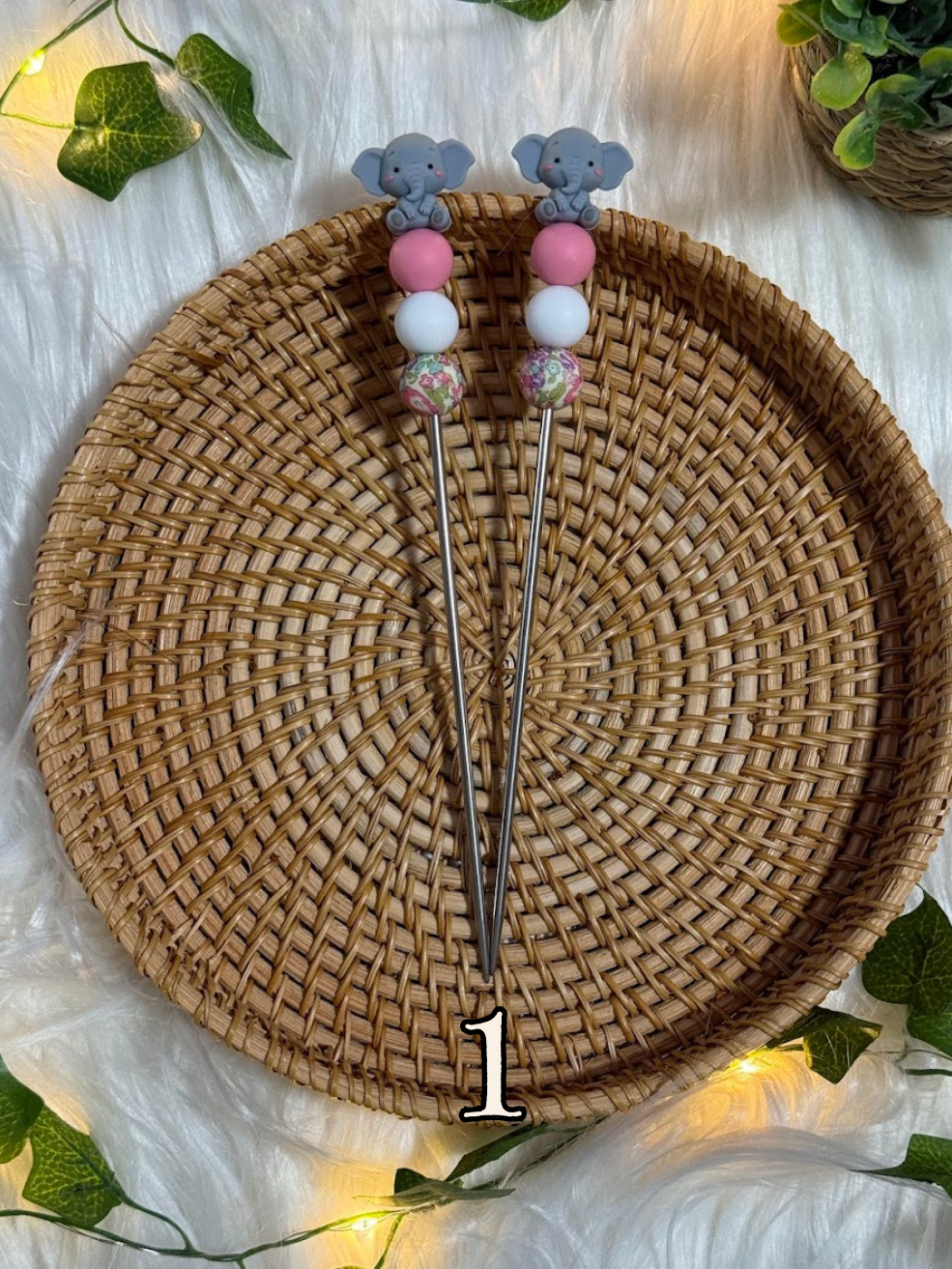 Paire d’Amistick – Éléphant 🐘