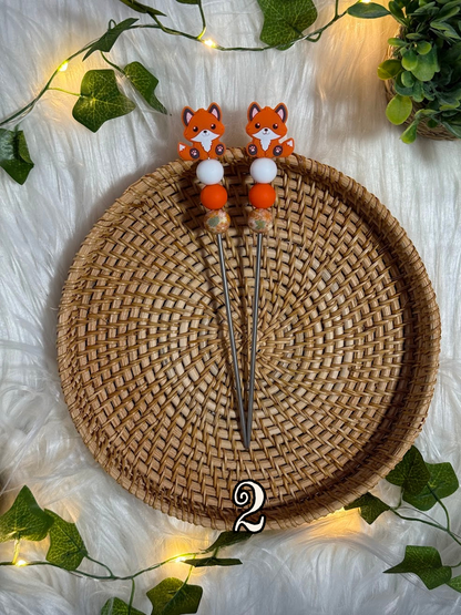 Paire d’Amistick – Renards 🦊