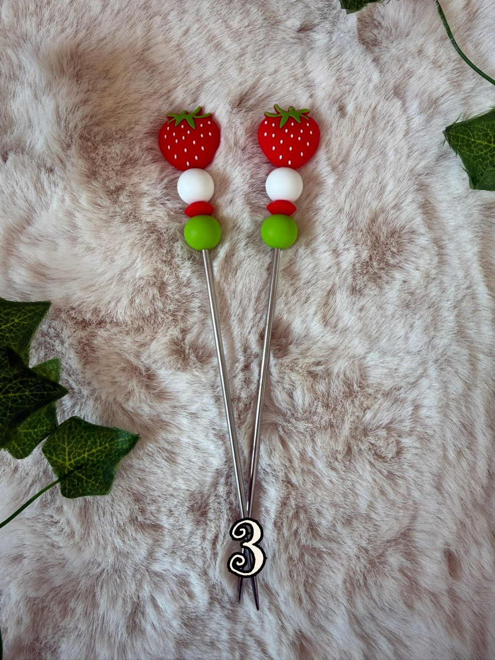Paire d’Amistick – Fraise 🍓