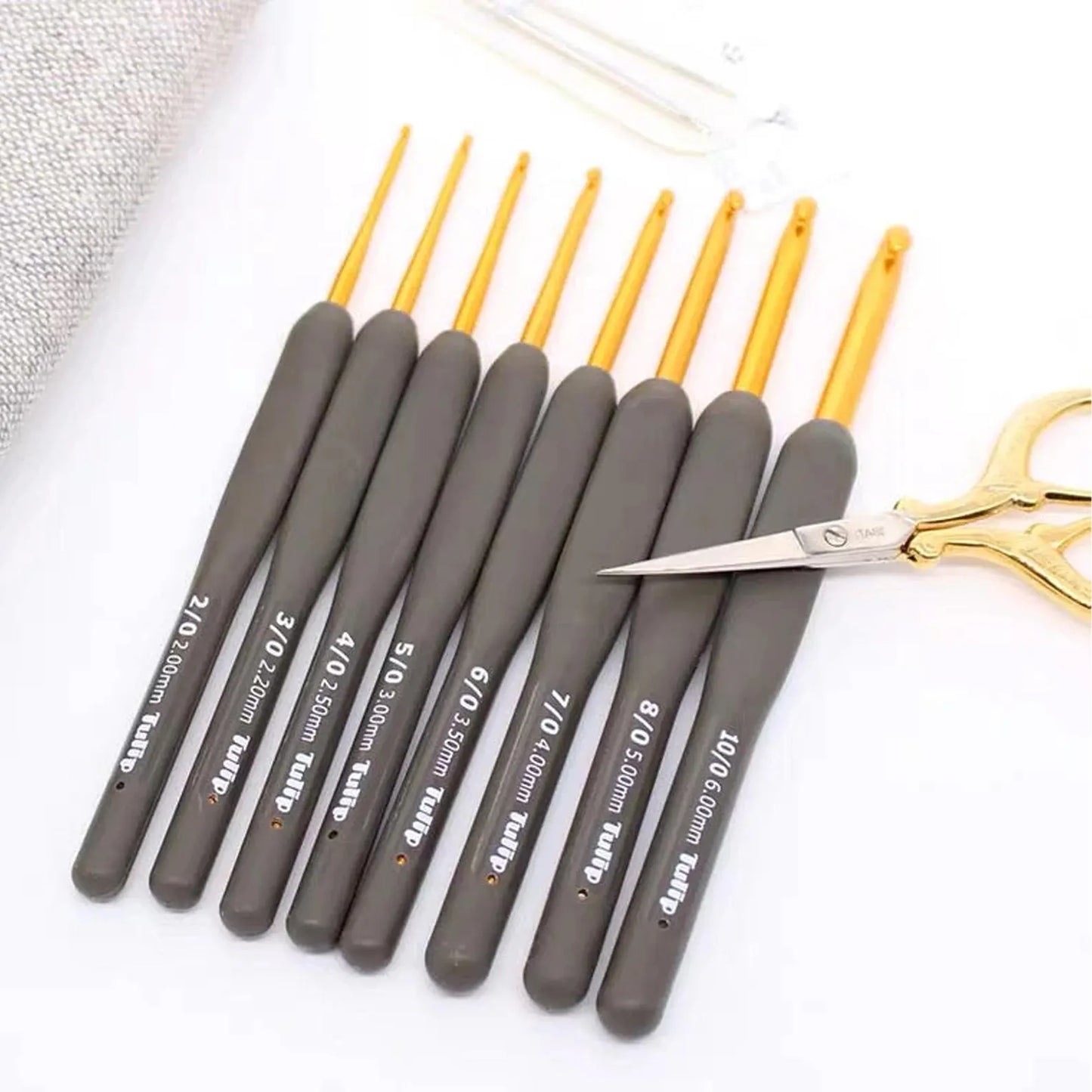 🧶PRECOMANDE - crochet etimo ergonomique GOLD - TULIP