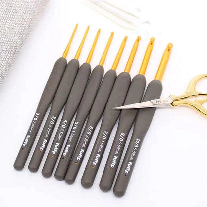 🧶PRECOMANDE - crochet etimo ergonomique GOLD - TULIP