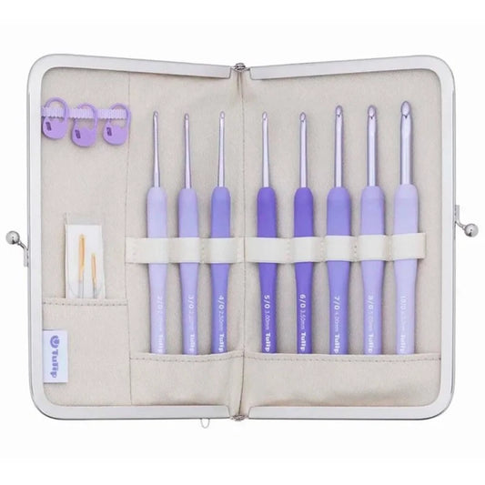 🧶PRECOMANDE - Set de crochet etimo ergonomique MURASAKI - TULIP